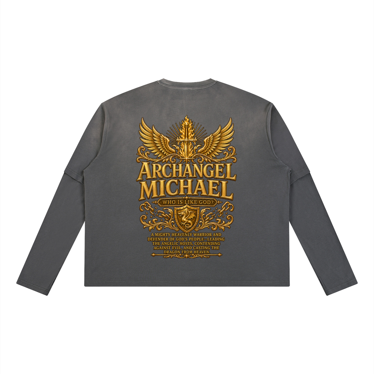 Jubilore "Michael" Unisex Vintage Wash Layered T-Shirt