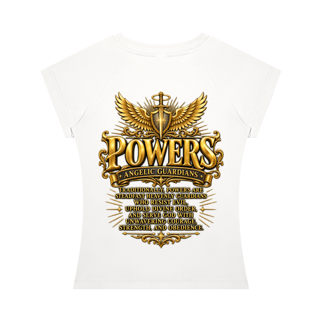 Jubiloré "Powers" Women’s Slim Raglan T-Shirt