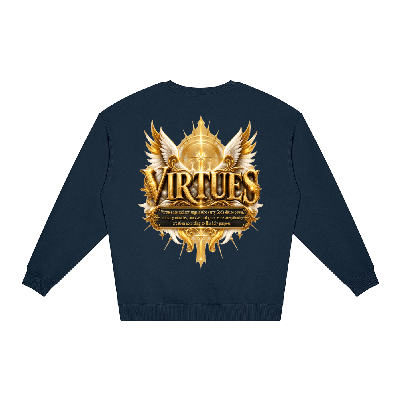 Jubilore "Virtues" Unisex Loose Crewneck Sweatshirt