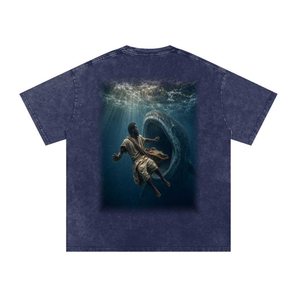 Jubilore "Jonah" Snow Washed Oversized Cotton T-Shirt