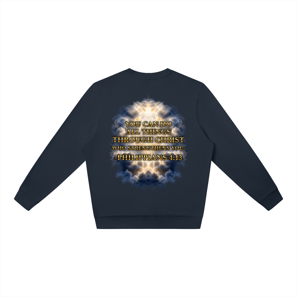 Jubilore "Christ Saves" Unisex Oversized Crewneck Sweatshirt