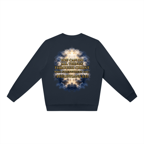 Jubilore "Christ Saves" Unisex Oversized Crewneck Sweatshirt