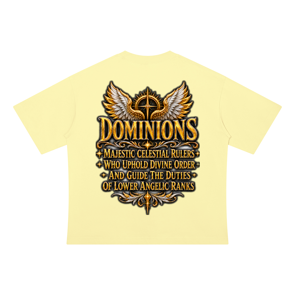 Jubilore "Dominions" Unisex Drop Shoulder Cotton T-Shirt