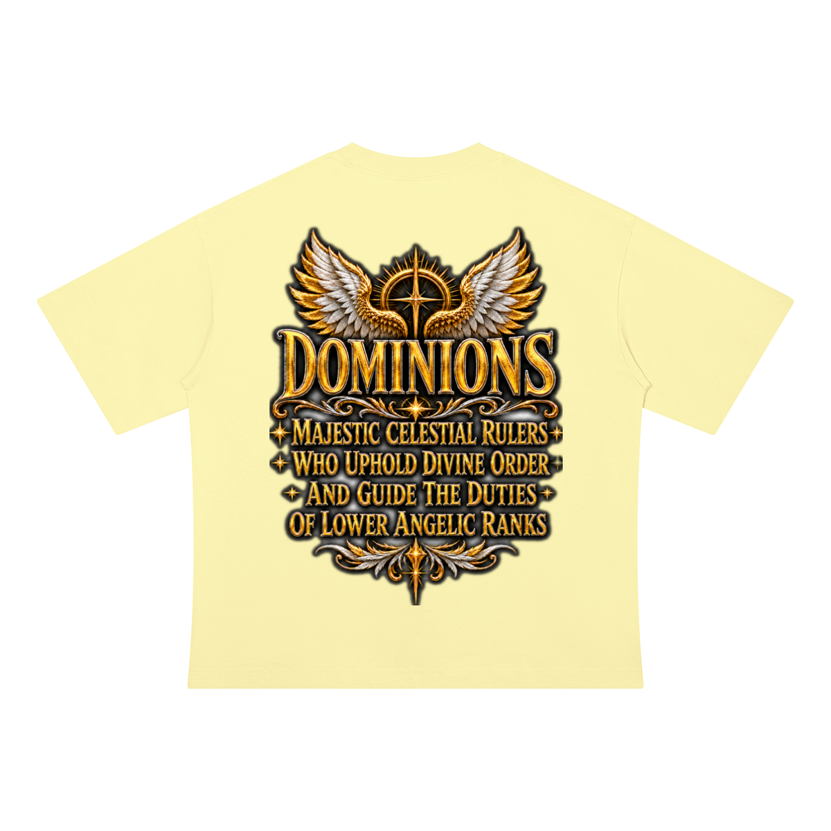 Jubilore "Dominions" Unisex Drop Shoulder Cotton T-Shirt