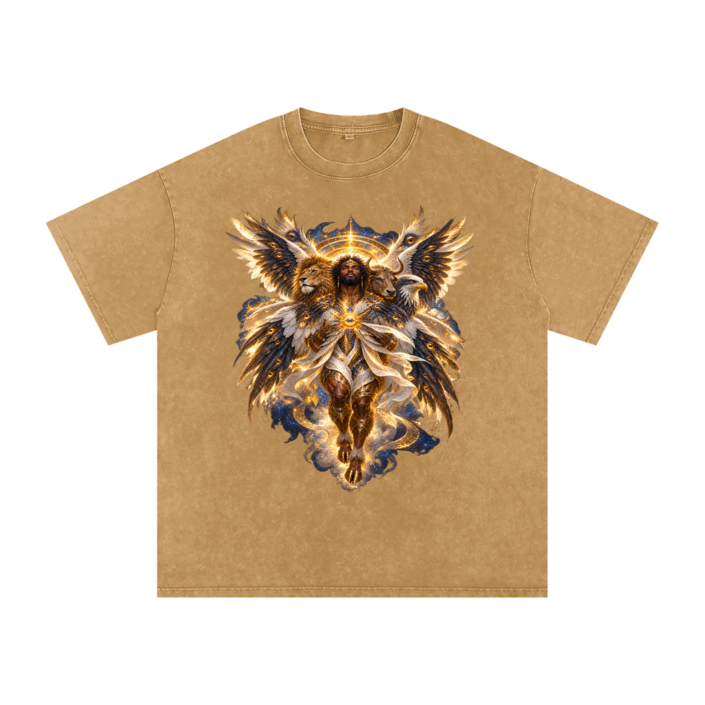 Jubilore Cherubim Snow Washed Oversized Cotton T-Shirt