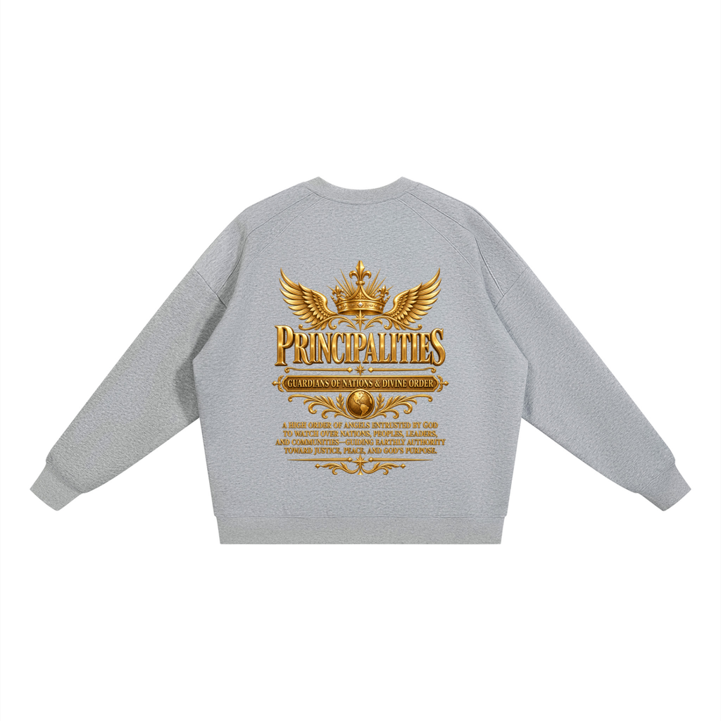 Jubilore "Principalities" Unisex Oversized V-Neck Sweatshirt