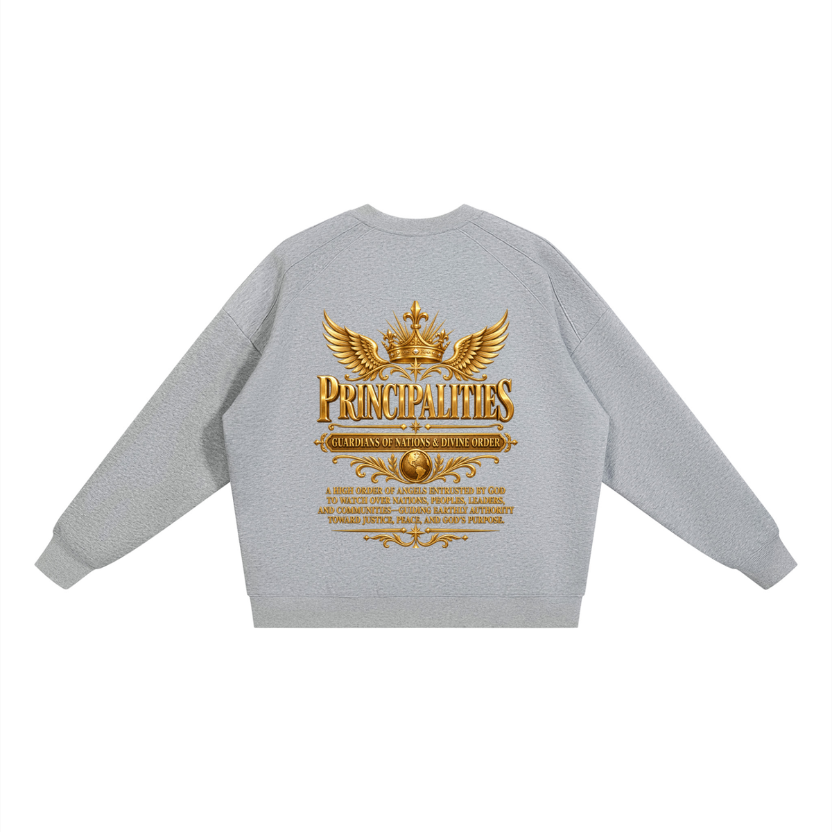 Jubilore "Principalities" Unisex Oversized V-Neck Sweatshirt