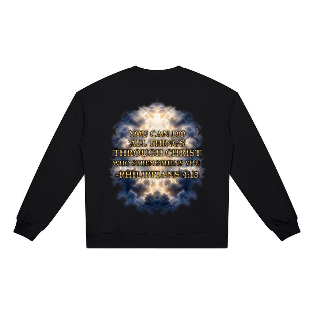 Jubilore "Christ Saves" Unisex Heavyweight Crewneck Sweatshirt
