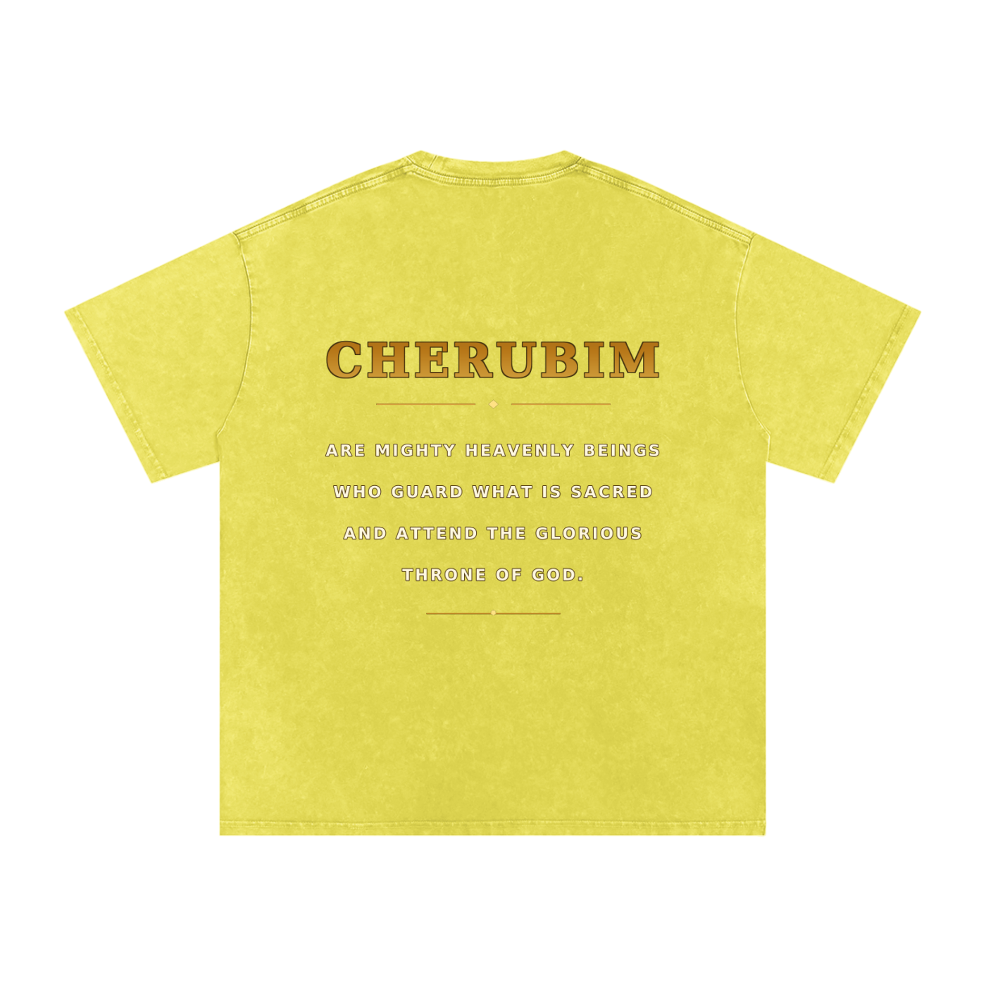 Jubilore Cherubim Snow Washed Oversized Cotton T-Shirt