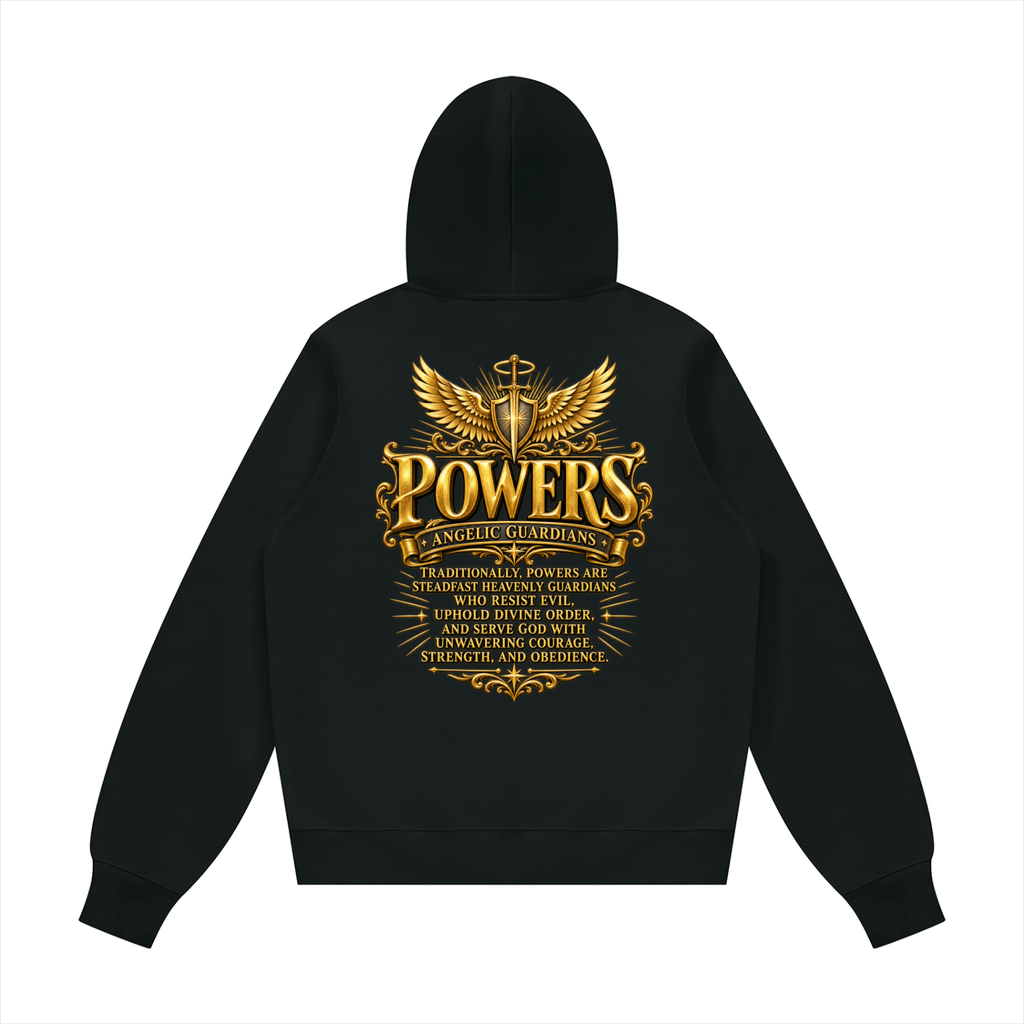Jubilore "Powers" Unisex Fleece Regular Shoulder Hoodie