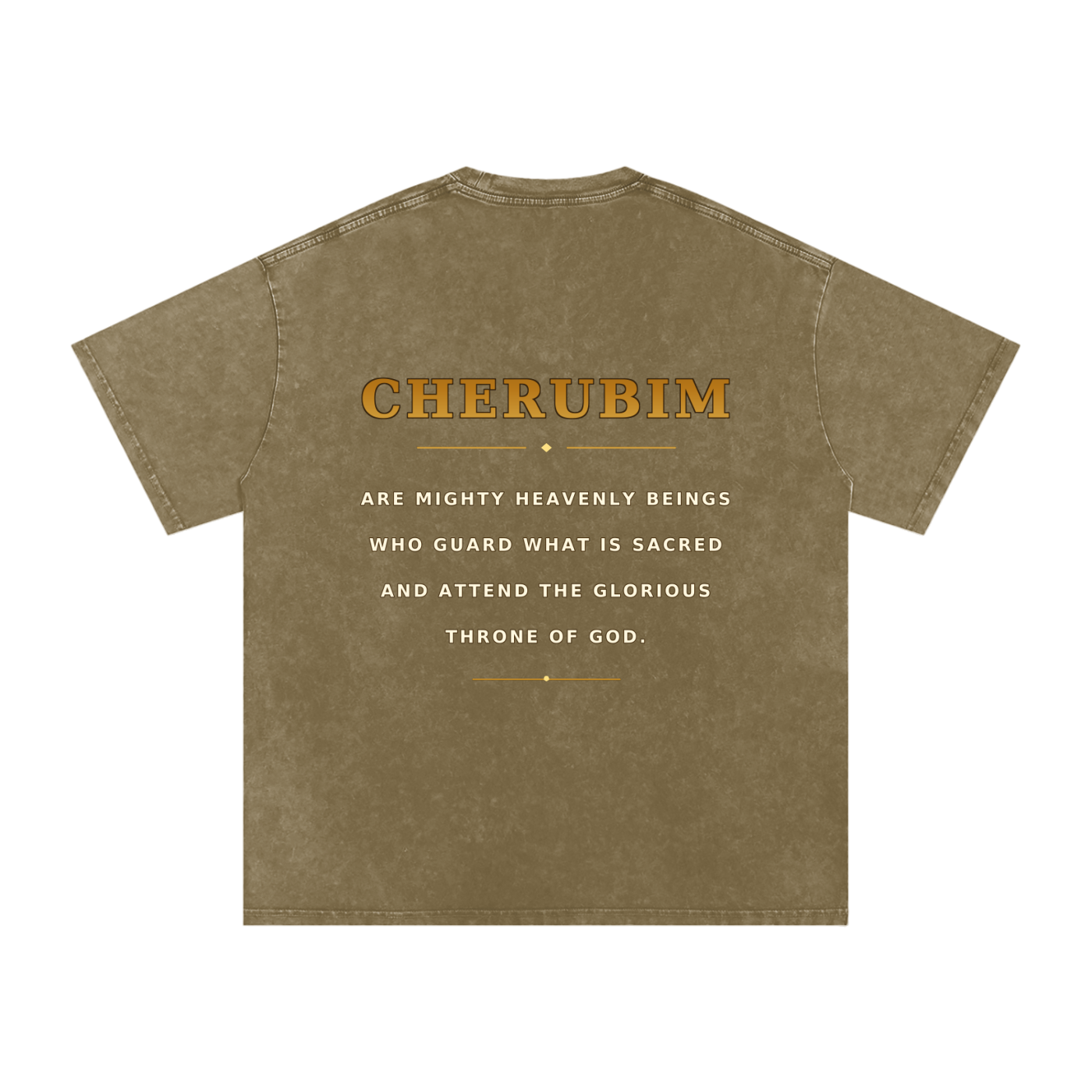 Jubilore Cherubim Snow Washed Oversized Cotton T-Shirt