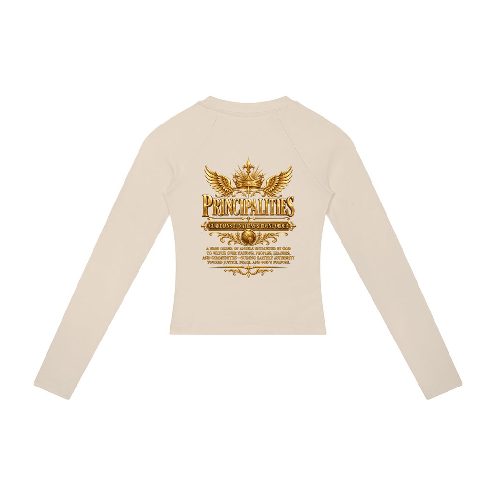 Jubiloré "Principalities" Women’s Slim Raglan Long Sleeve T-Shirt