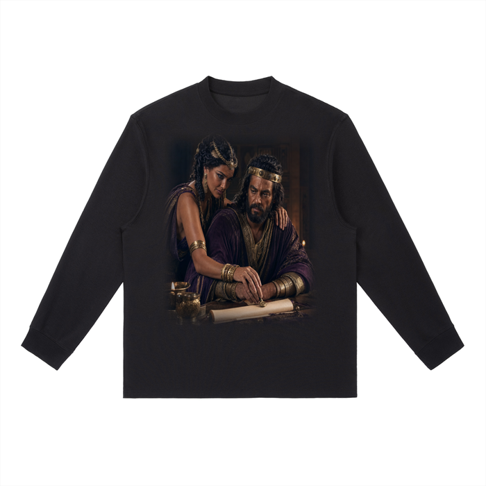 Jubilore "Jezebel" Essential Crewneck Long-Sleeve T-Shirt