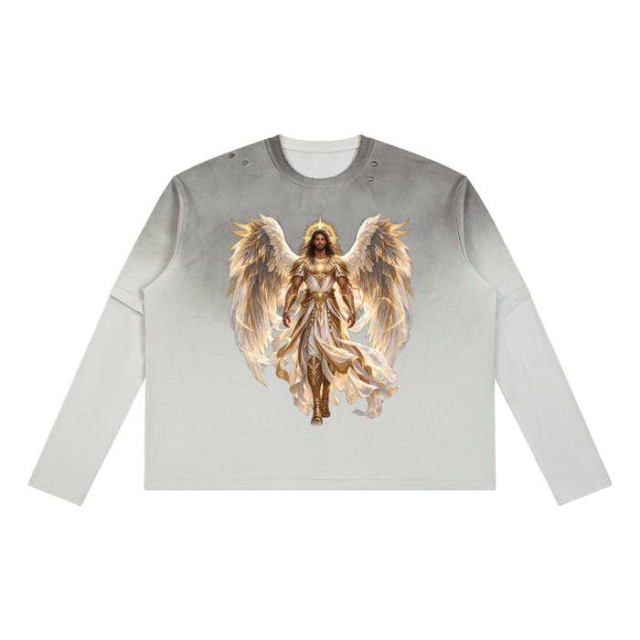Jubilore "Powers" Unisex Vintage Wash Layered T-Shirt
