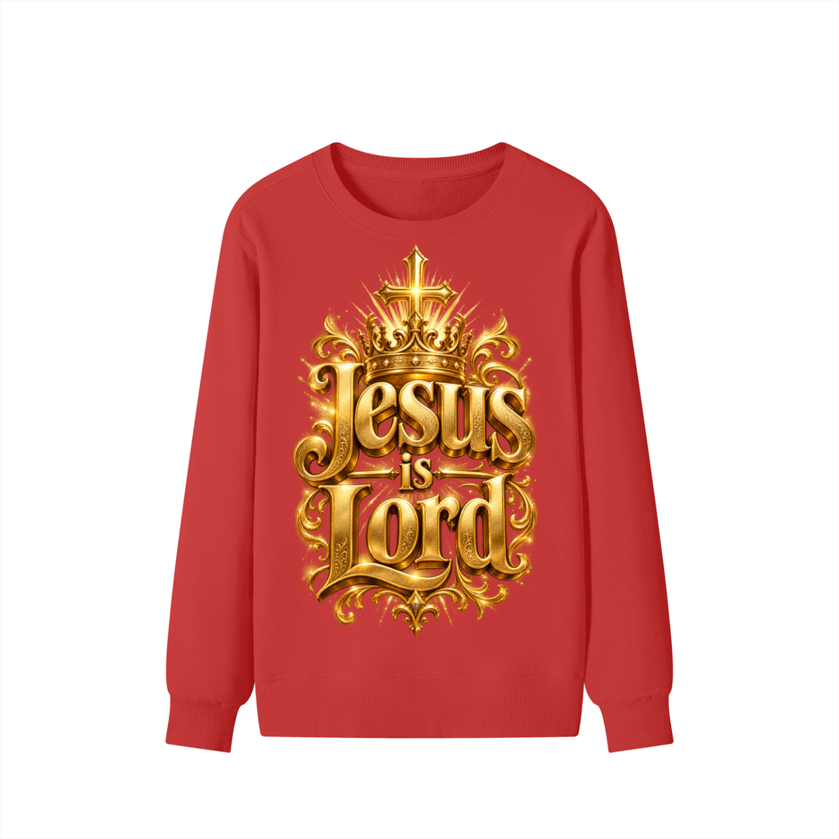Jubilore "Jesus Is LORD" Classic Unisex Cotton Sweatshirt