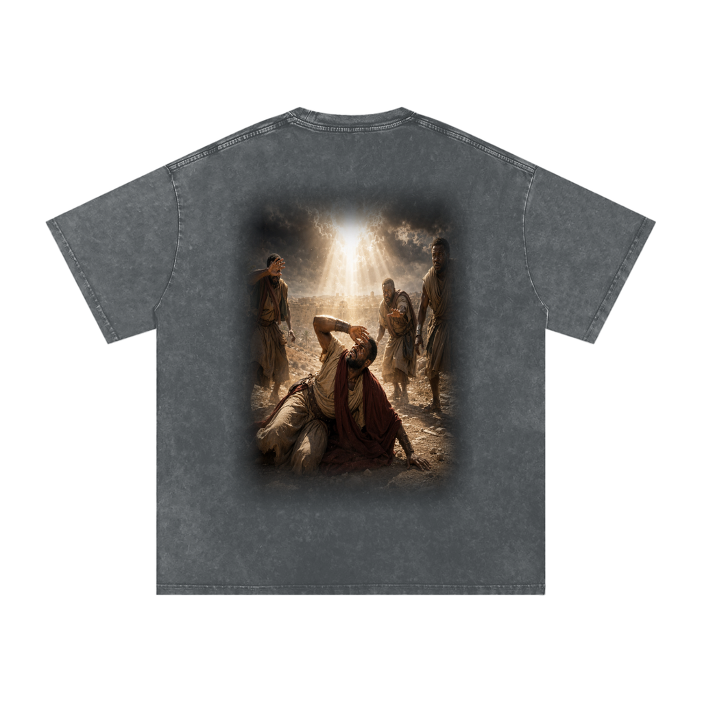 Jubilore “Paul” Snow Washed Oversized Cotton T-Shirt