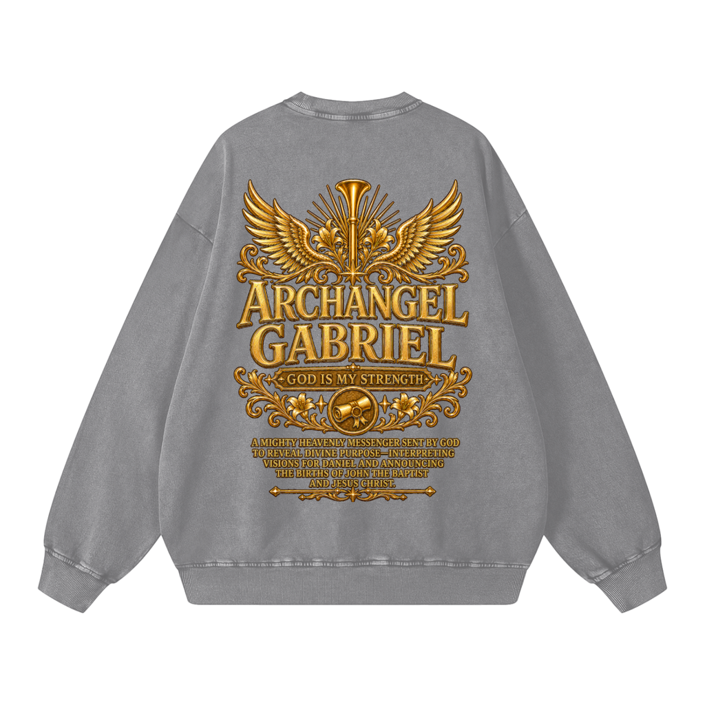 Jubilore "Gabriel" Snow Washed Oversized Sweatshirt