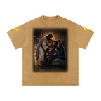 Jubilore "Christ Saves" Snow Washed Oversized Cotton T-Shirt
