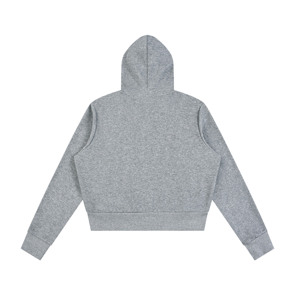 Jubiloré Women's Sparkles Fleece Full Zip Hoodie