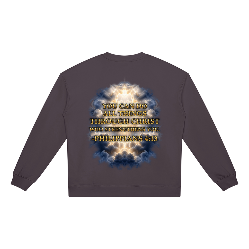 Jubilore "Christ Saves" Unisex Heavyweight Crewneck Sweatshirt