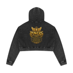 Jubiloré "Powers" Women’s Mineral Washed Crop Hoodie