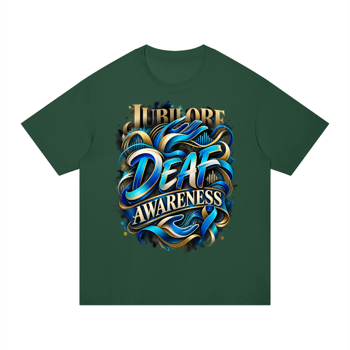 Jubilore "DA" Unisex Regular Fit Cotton T-Shirt