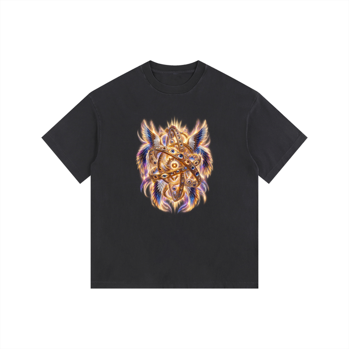 Jubilore Thrones Vintage Washed Oversized Cotton T-Shirt