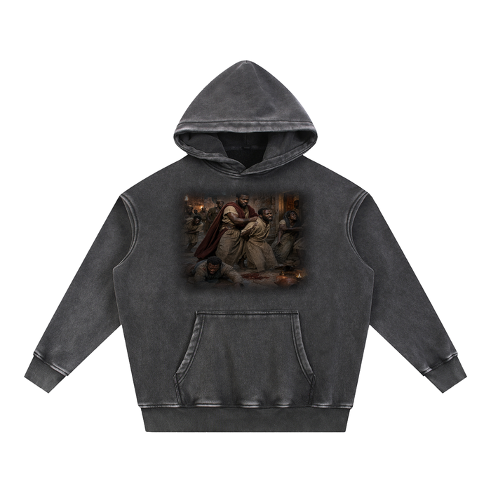 Jubilore "Paul" Snow Wash Fleece Oversize Hoodie