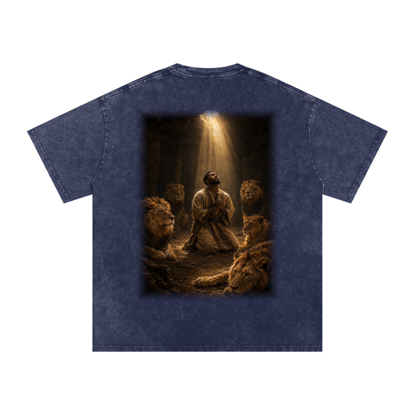 Jubilore "Daniel" Snow Washed Oversized Cotton T-Shirt