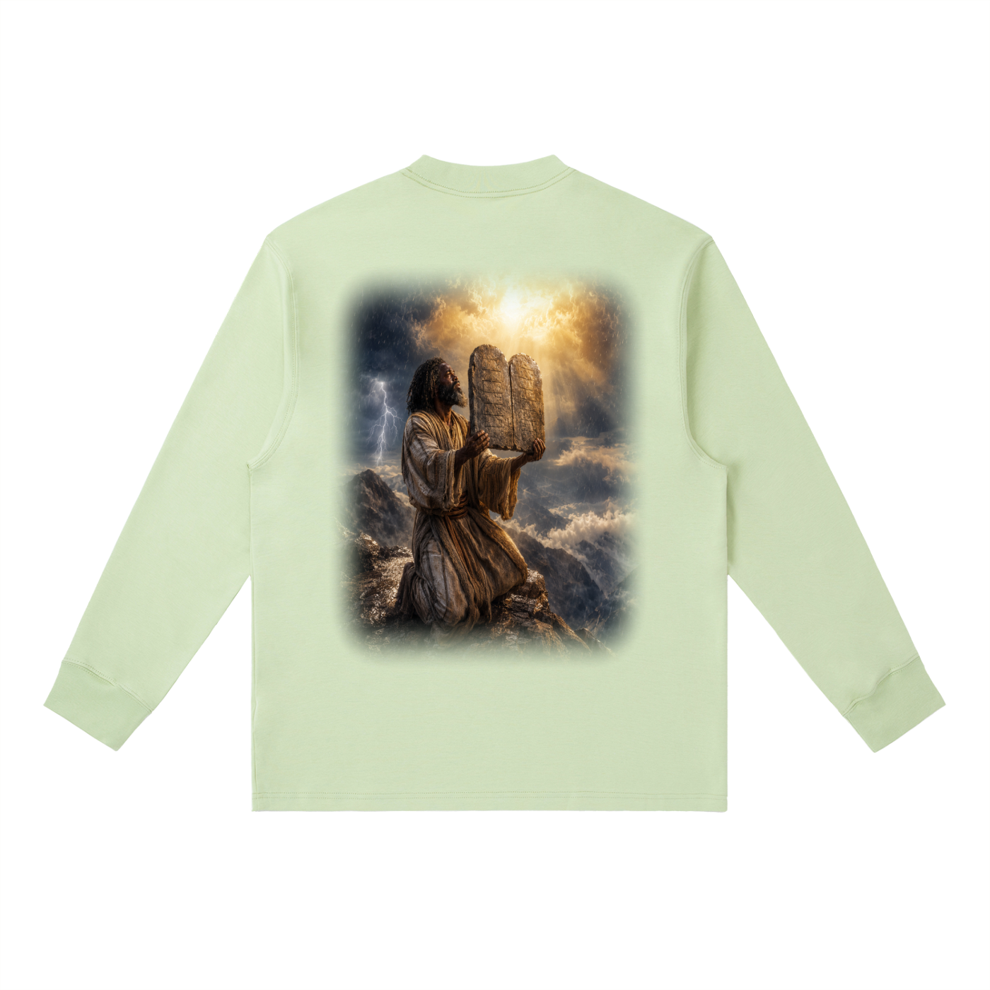 Jubilore “Moses” Essential Crewneck Long-Sleeve T-Shirt