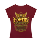 Jubiloré "Powers" Women’s Slim Raglan T-Shirt