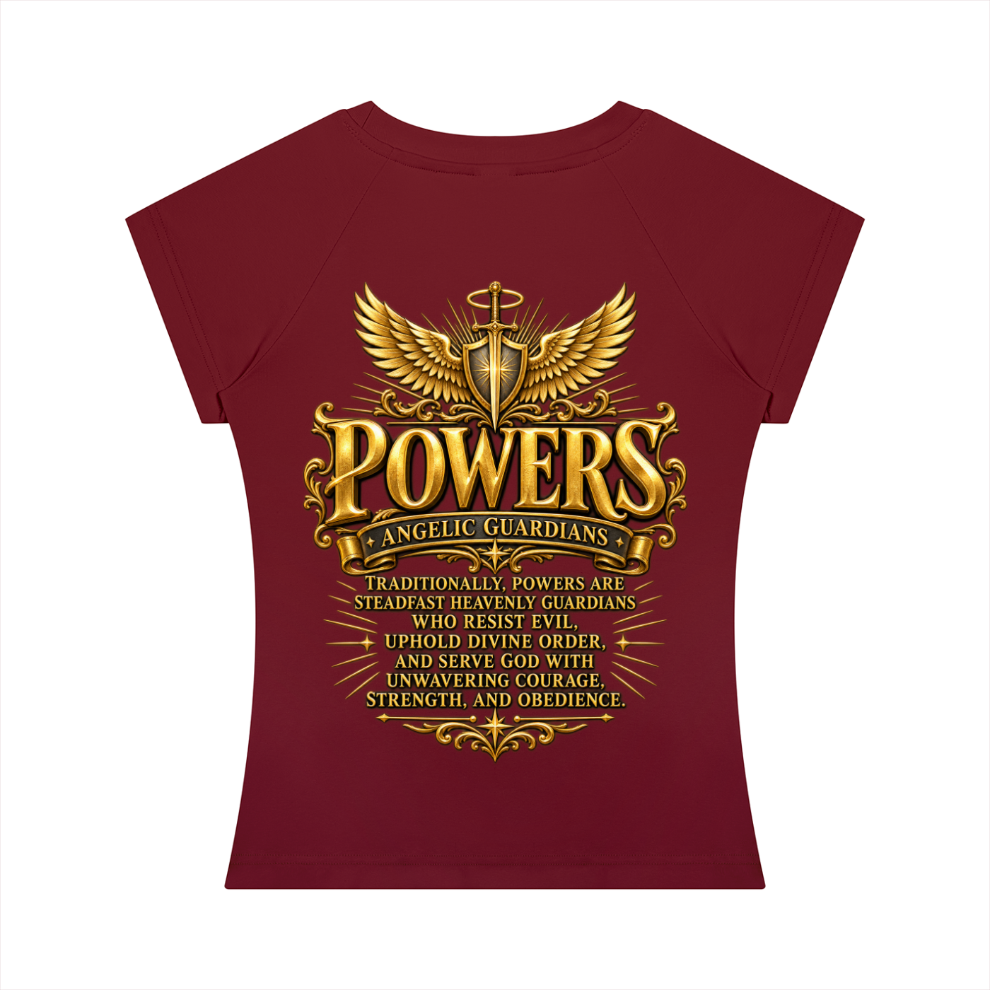 Jubiloré "Powers" Women’s Slim Raglan T-Shirt