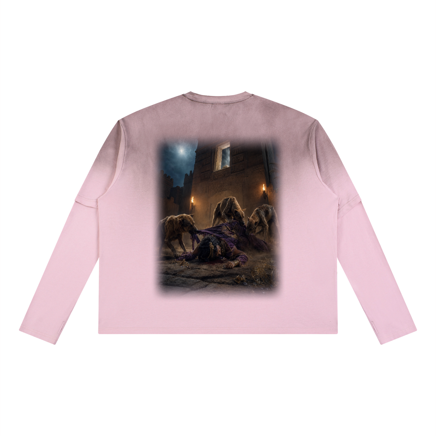 Jubilore “Jezebel” Unisex Vintage Wash Layered T-Shirt