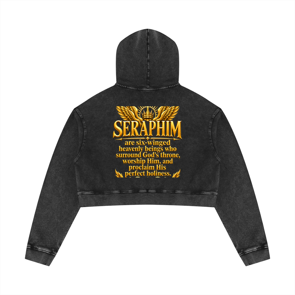 Jubilore Seraphim Women’s Mineral Washed Crop Hoodie