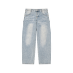 Jubilore Men’s Enzyme Wash Wide Leg Jeans