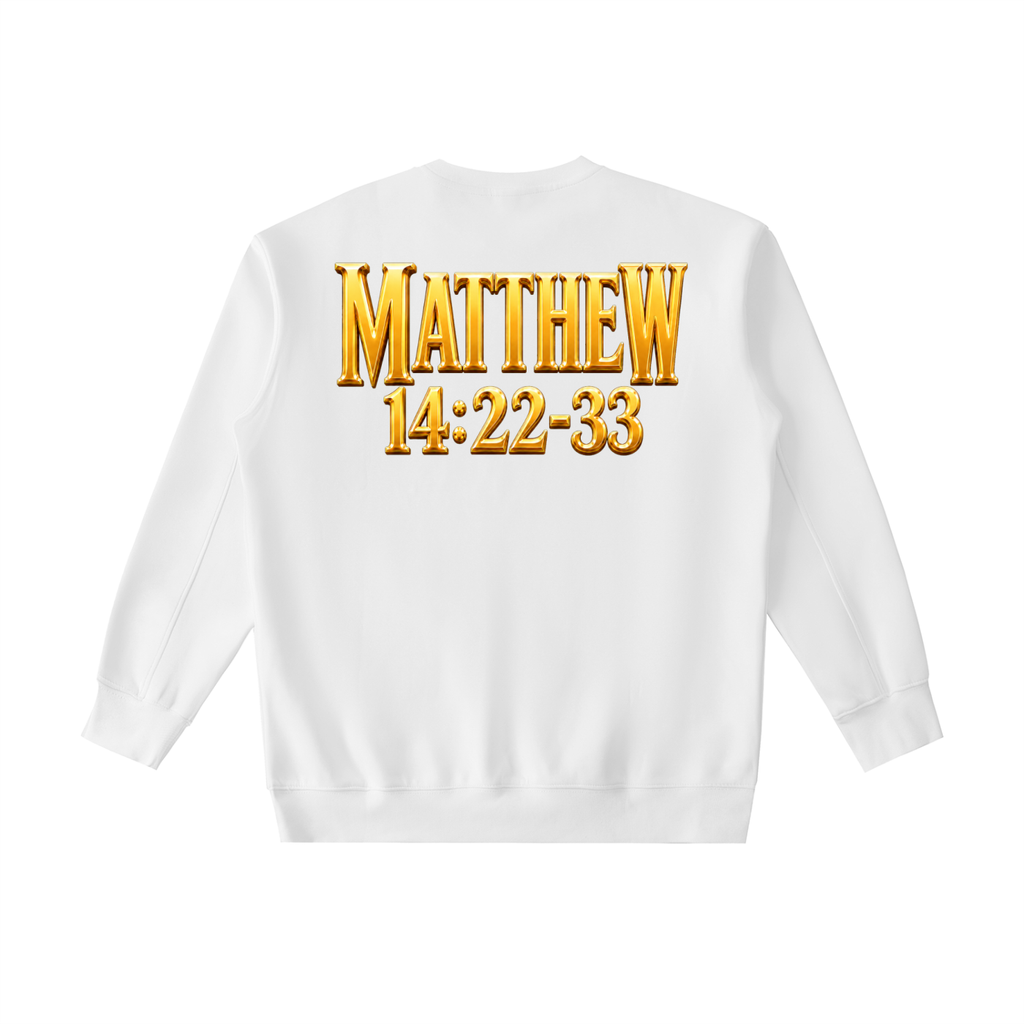 Jubilore "Jesus Walks On Water" Essential Heavyweight Crewneck Sweatshirt