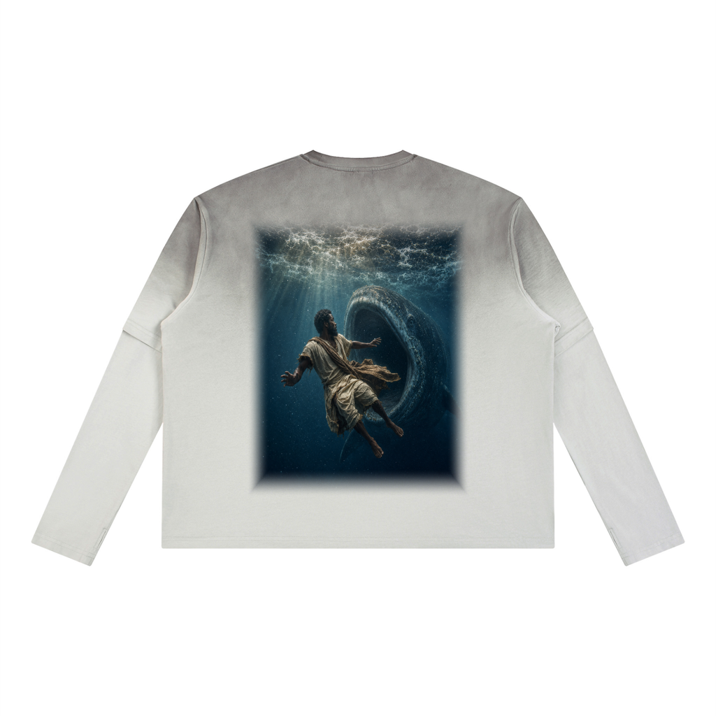 Jubilore "Jonah" Unisex Vintage Wash Layered T-Shirt