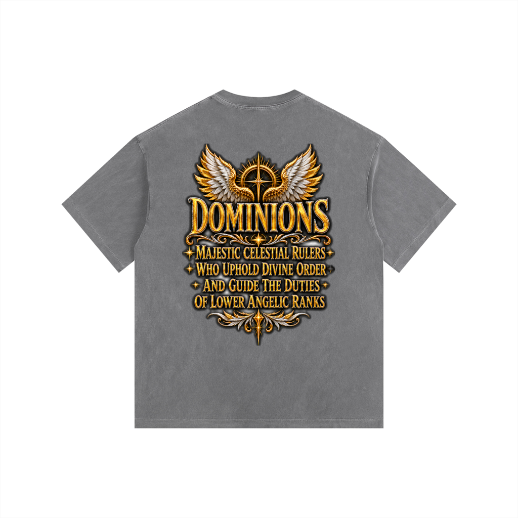 Jubilore "Dominions" Vintage Washed Oversized Cotton T-Shirt
