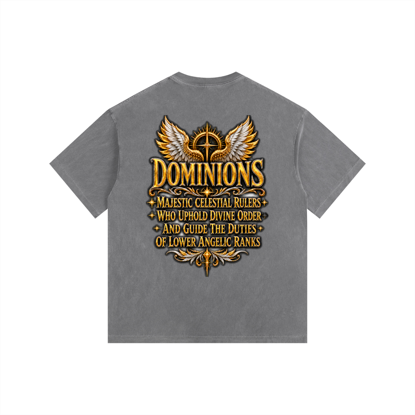 Jubilore "Dominions" Vintage Washed Oversized Cotton T-Shirt
