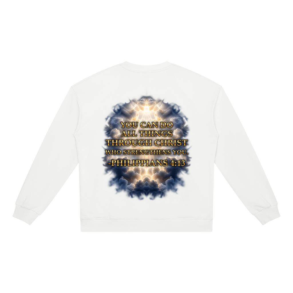 Jubilore "Christ Saves" Unisex Heavyweight Crewneck Sweatshirt