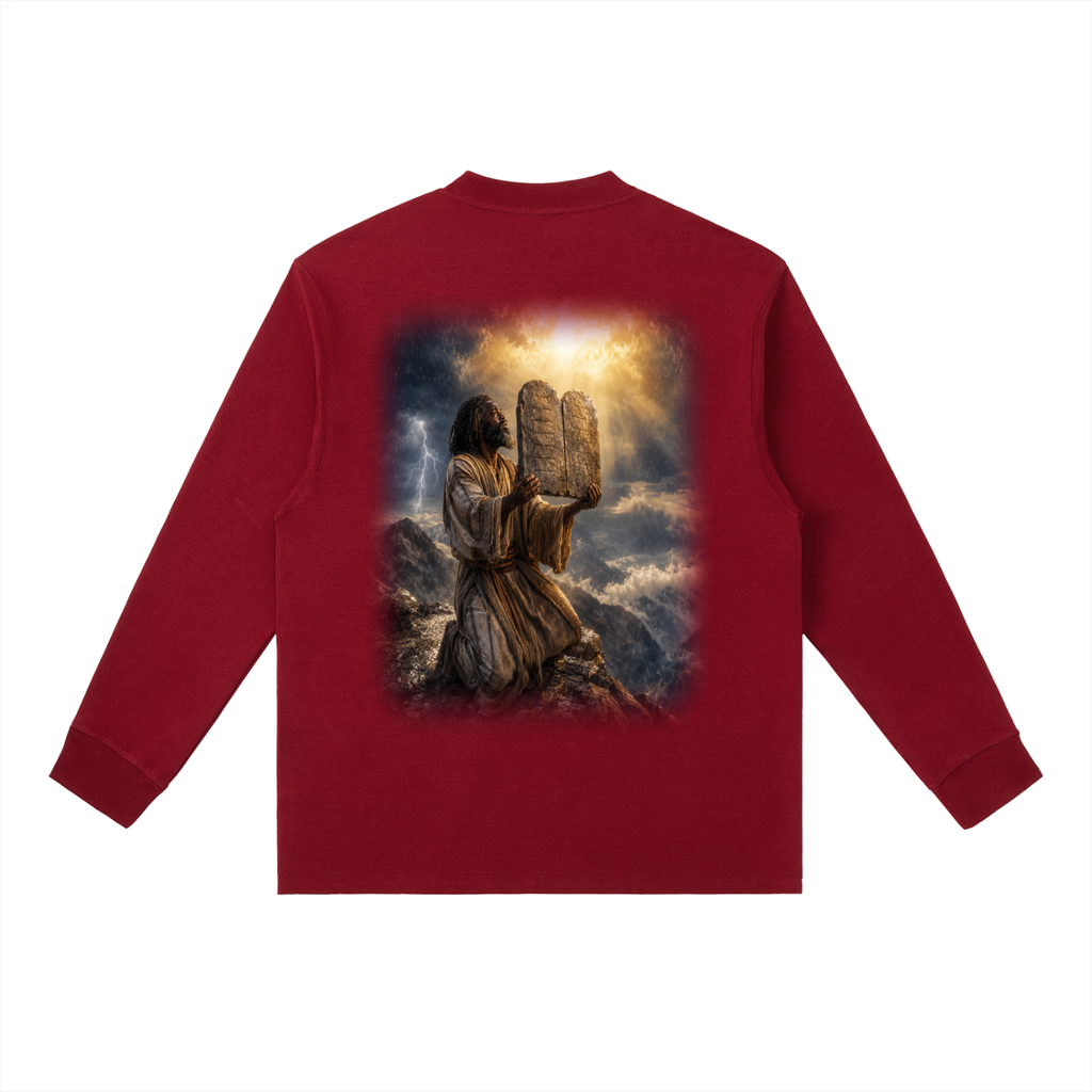Jubilore “Moses” Essential Crewneck Long-Sleeve T-Shirt