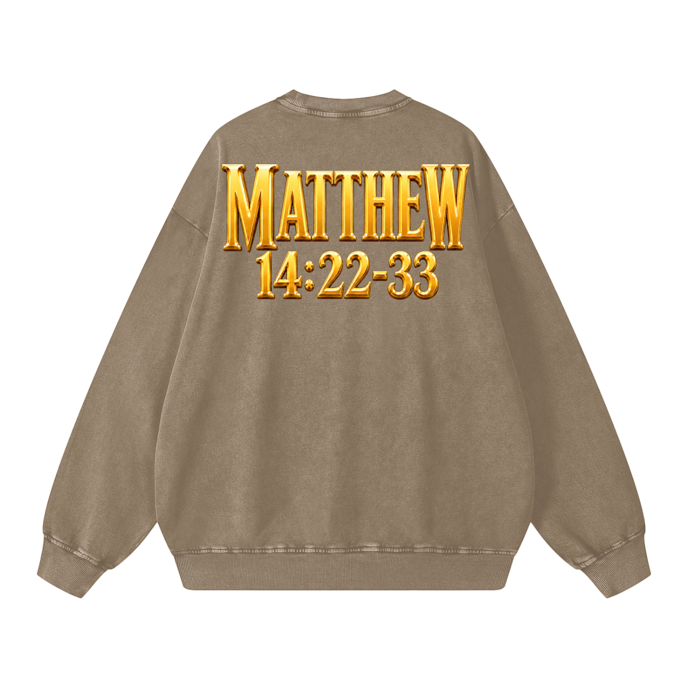 Jubilore "Jesus Walks On Water" Snow Washed Oversized Sweatshirt