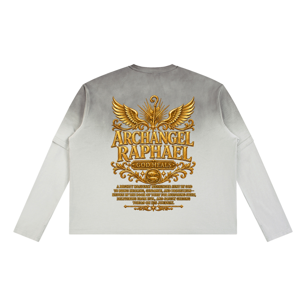 Jubilore "Raphael" Unisex Vintage Wash Layered T-Shirt