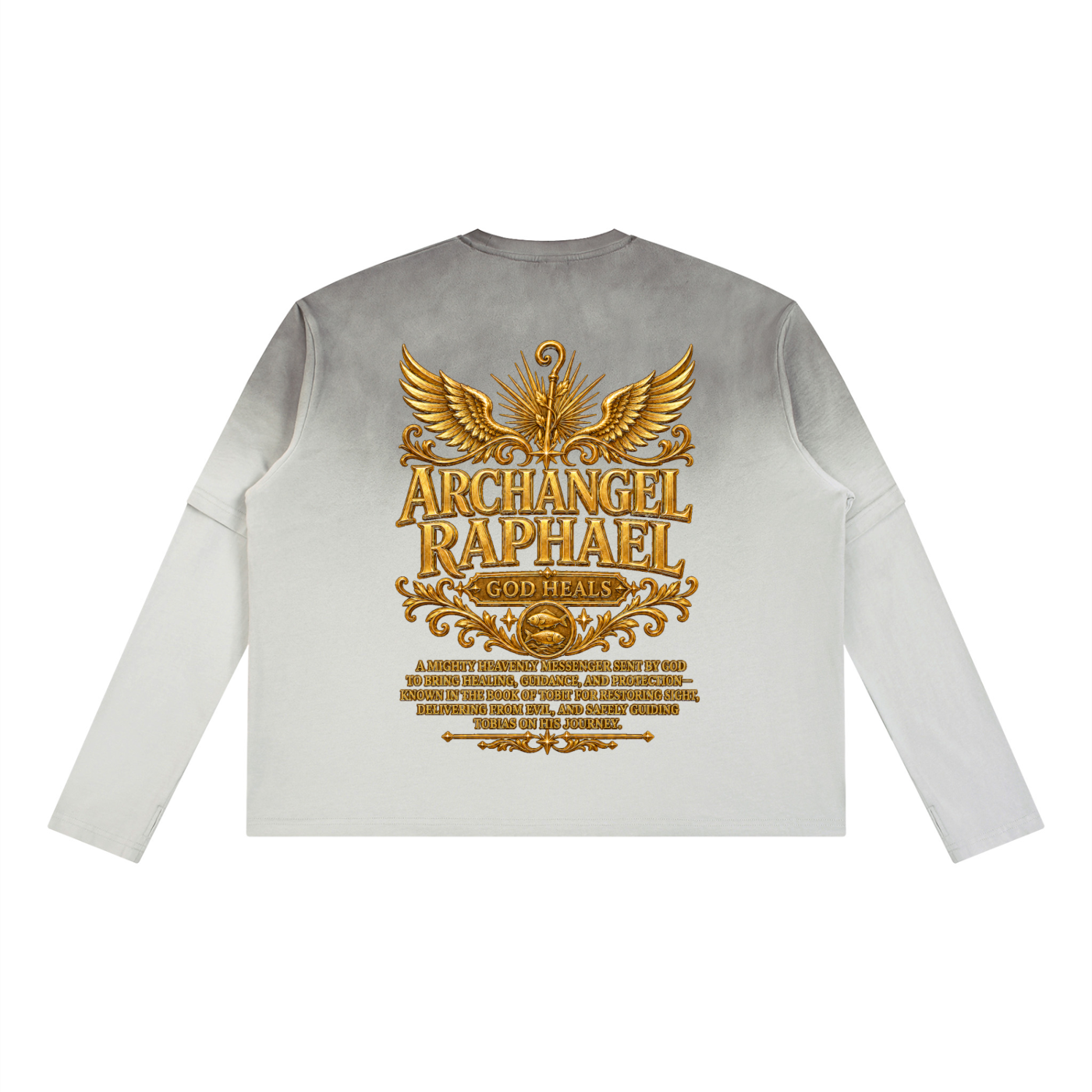 Jubilore "Raphael" Unisex Vintage Wash Layered T-Shirt