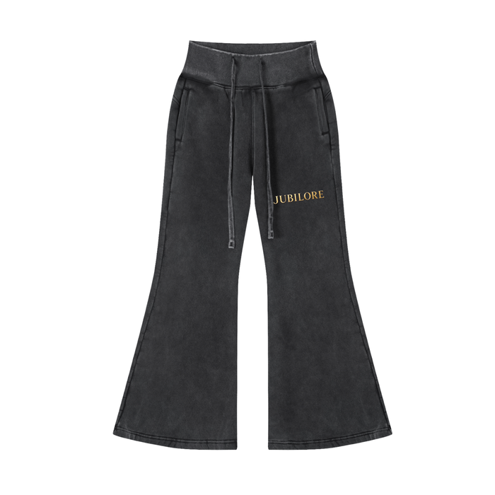 Jubiloré Vintage Washed Flared Fleece Pants