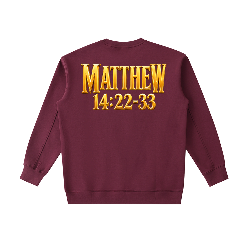Jubilore "Jesus Walks On Water" Essential Heavyweight Crewneck Sweatshirt