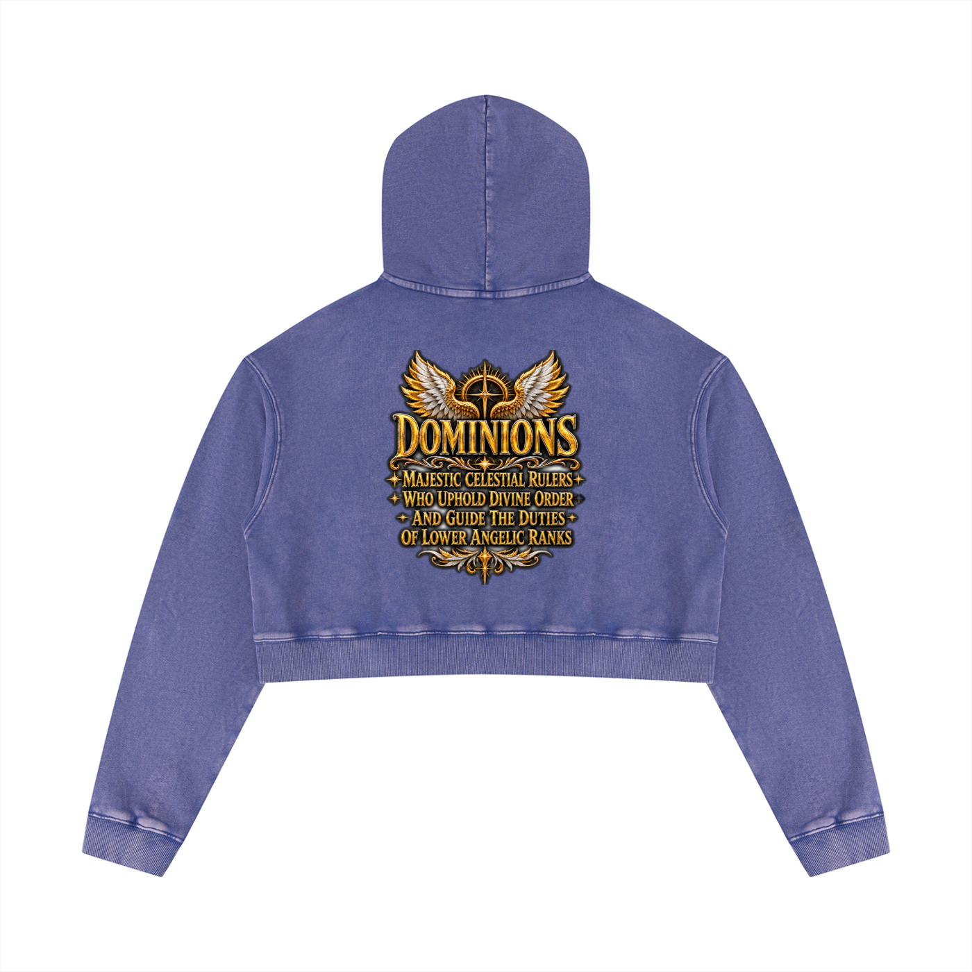 Jubiloré "Dominions" Women’s Mineral Washed Crop Hoodie