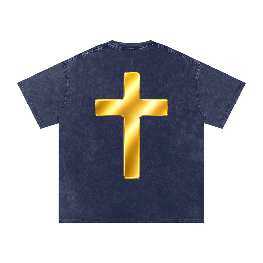 Jubilore "Shroud of Turin" Snow Washed Oversized Cotton T-Shirt
