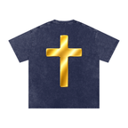Jubilore "Shroud of Turin" Snow Washed Oversized Cotton T-Shirt