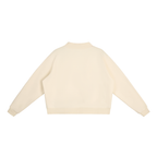Jubiloré "JIK" Essential Fleece Mock-Neck Crew Sweatshirt